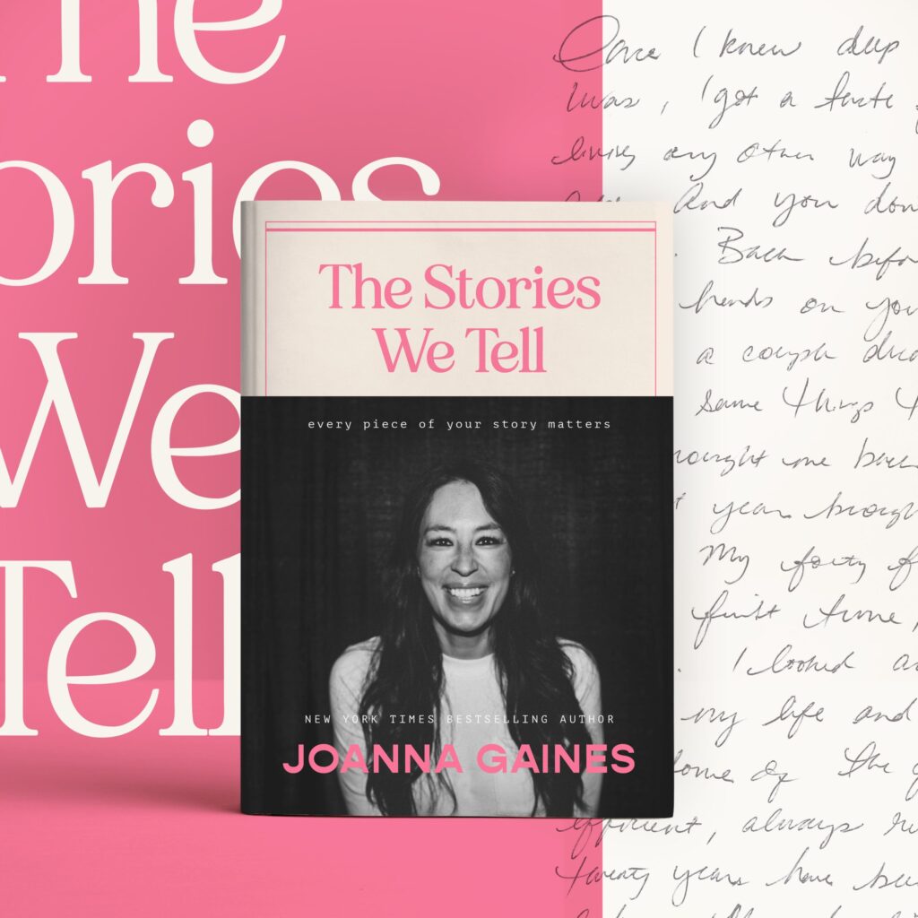 Joanna Gaines on the cover of her book. 